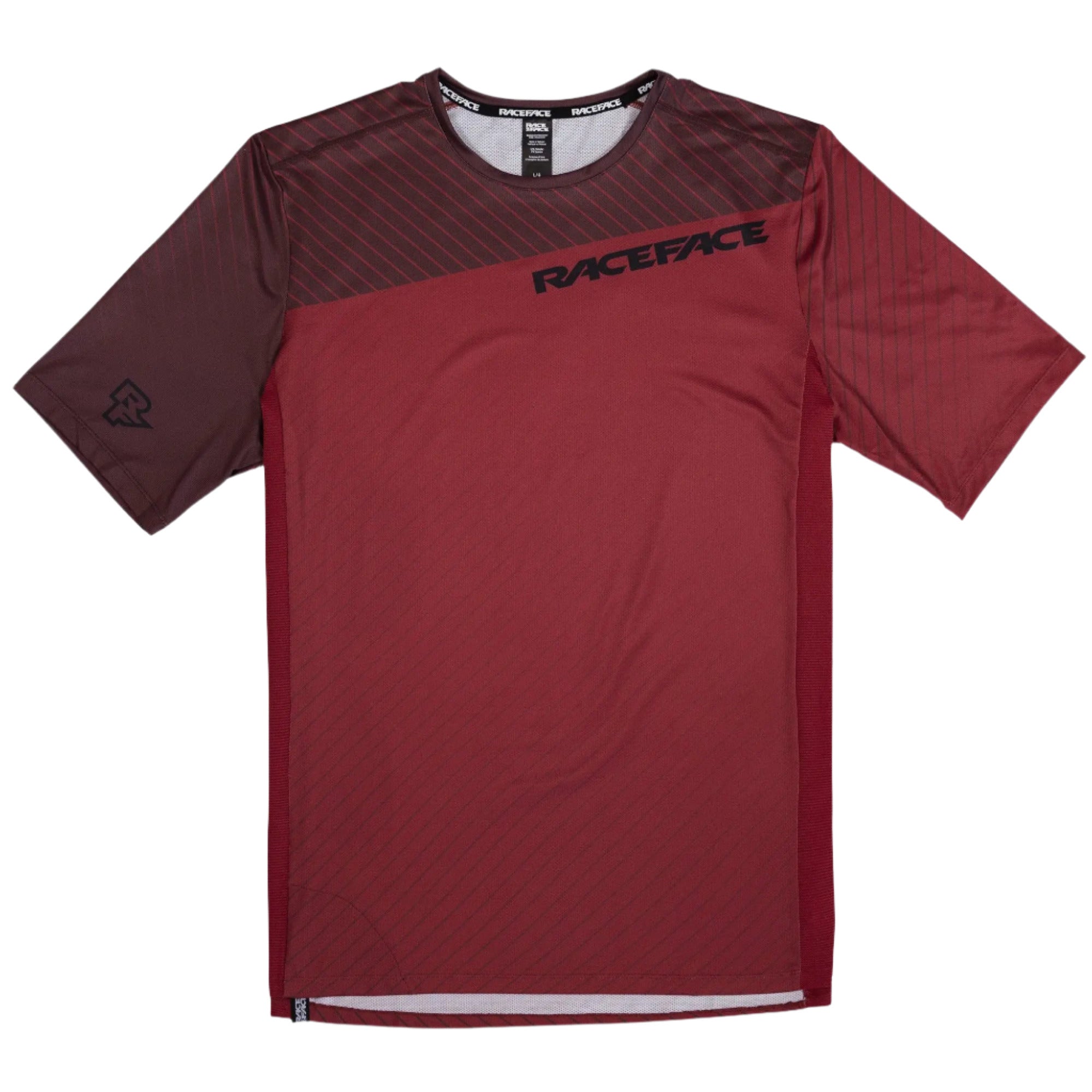 Race Face Indy Short Sleeves Cycle Jersey Dark Red - FREE UK Shipping, FREE 365 Day Returns | Moto Central