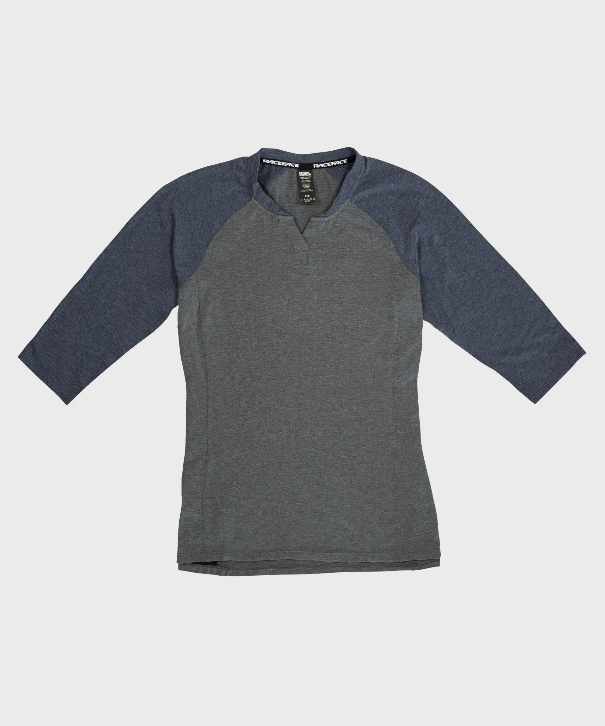 Race Face Traverse Dri Release 3/4 Sleeves Ladies Cycle Jersey Navy - FREE UK Shipping, FREE 365 Day Returns | Moto Central