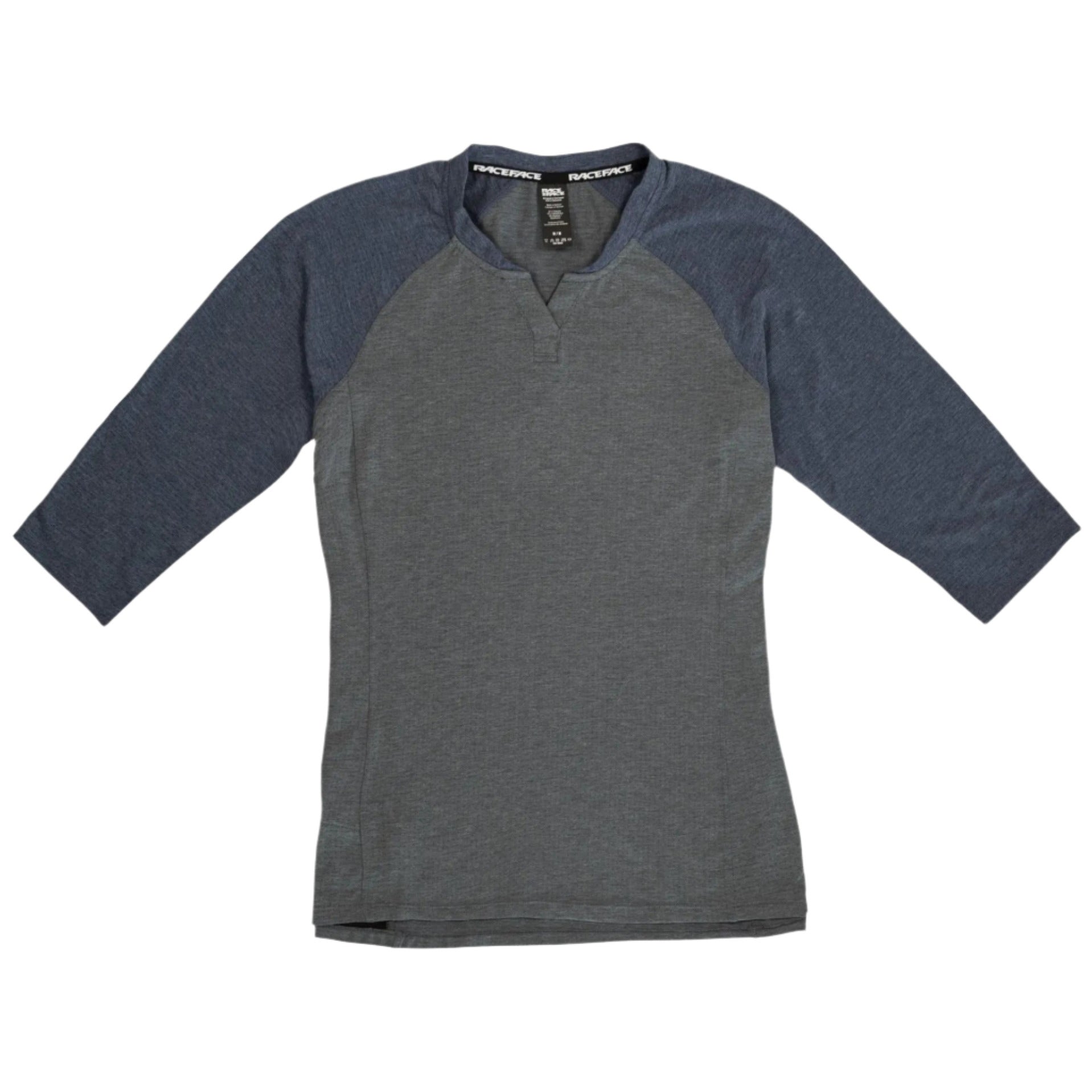 Race Face Traverse Dri Release 3/4 Sleeves Ladies Cycle Jersey Navy - FREE UK Shipping, FREE 365 Day Returns | Moto Central