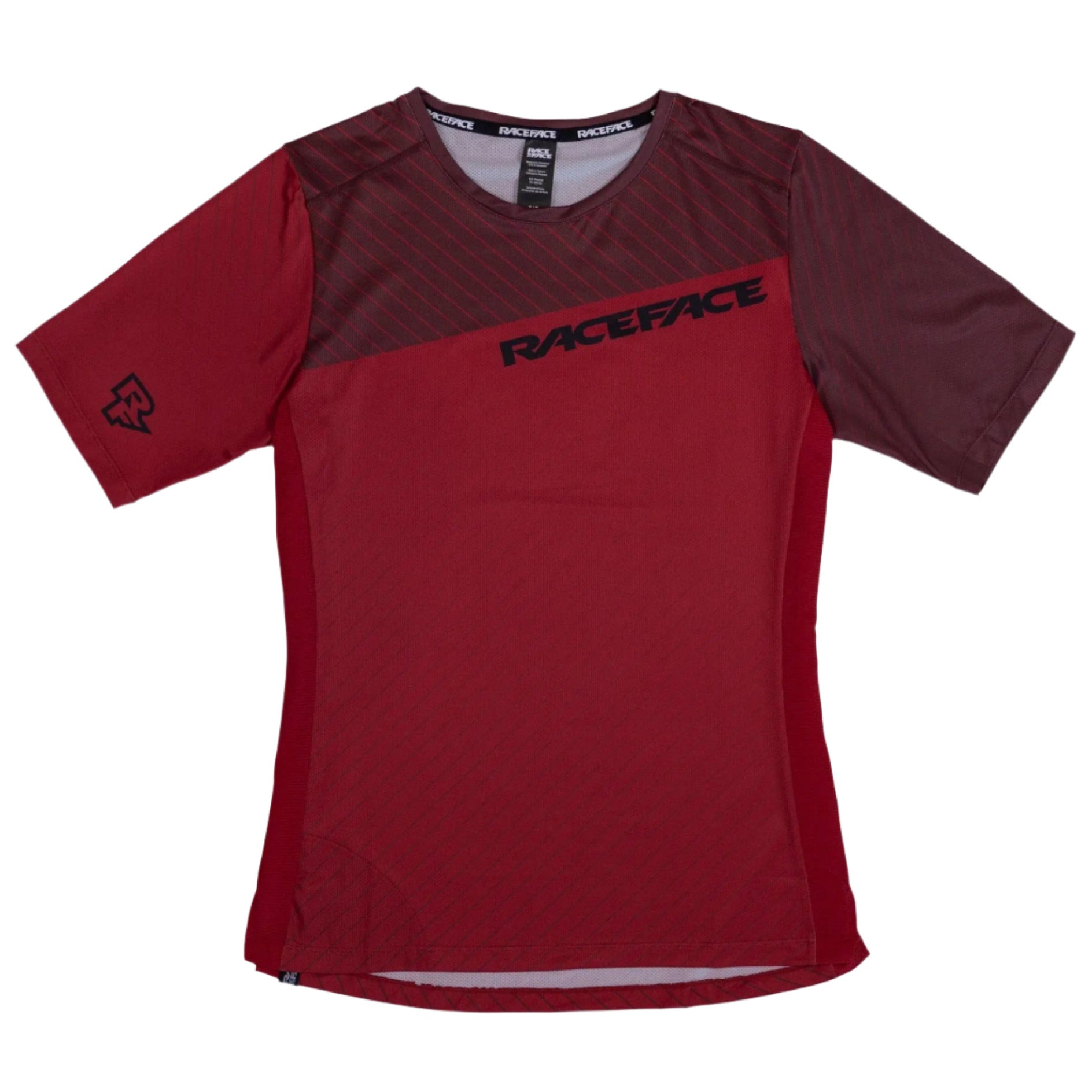 Race Face Indy Short Sleeves Cycle Jersey Dark Red - FREE UK Shipping, FREE 365 Day Returns | Moto Central
