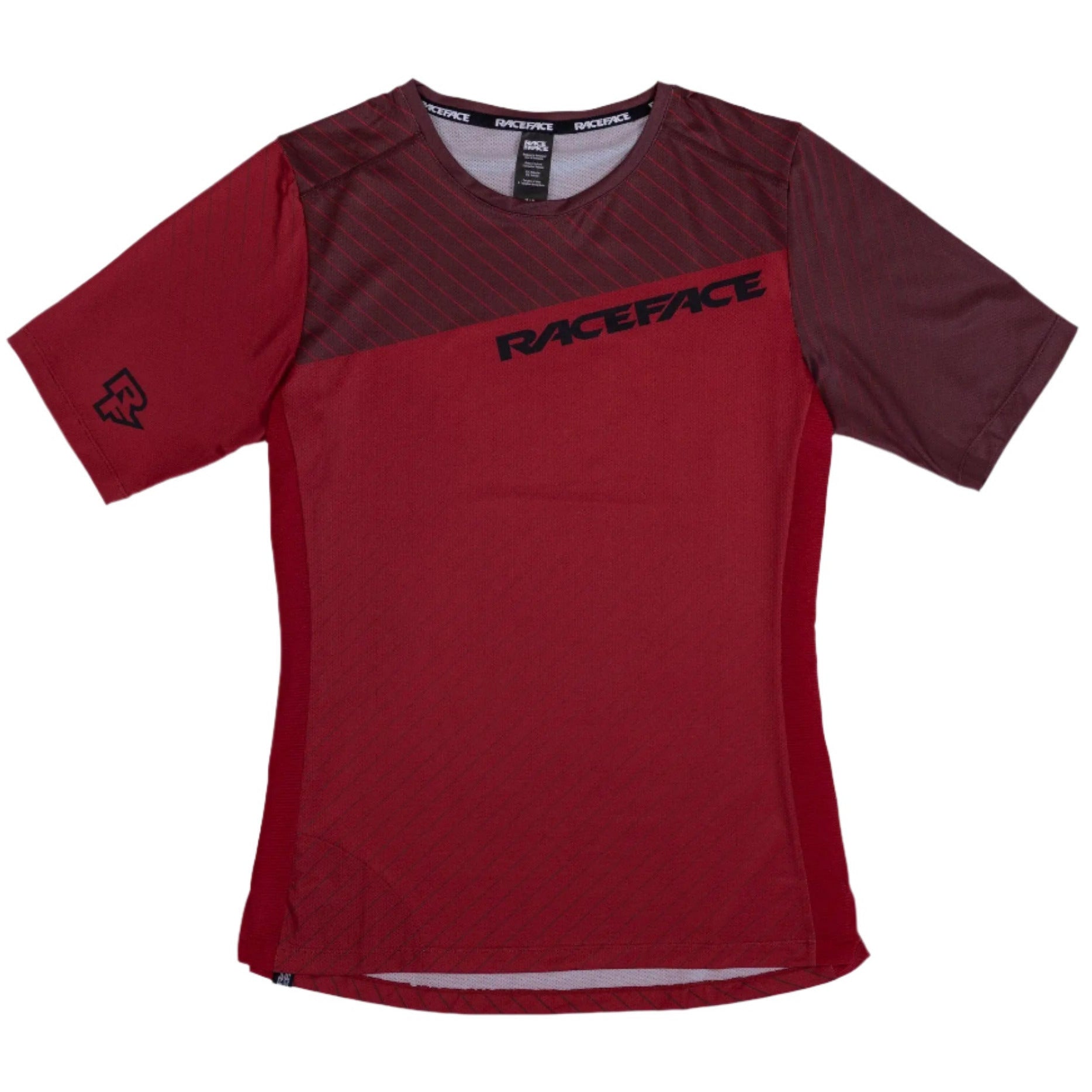 Race Face Indy Short Sleeve Jersey Dark Red - FREE UK Shipping, FREE 365 Day Returns | Moto Central
