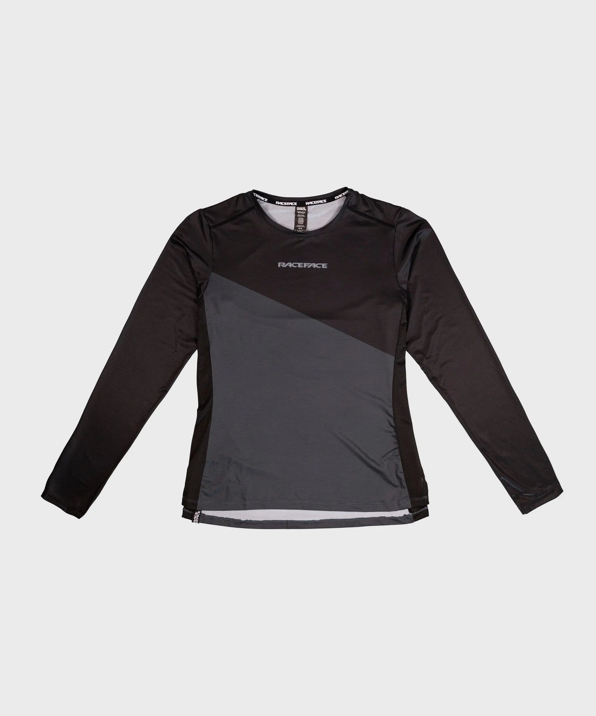 Race Face Diffuse Ladies Long Sleeves Cycle Jersey Black - FREE UK Shipping, FREE 365 Day Returns | Moto Central