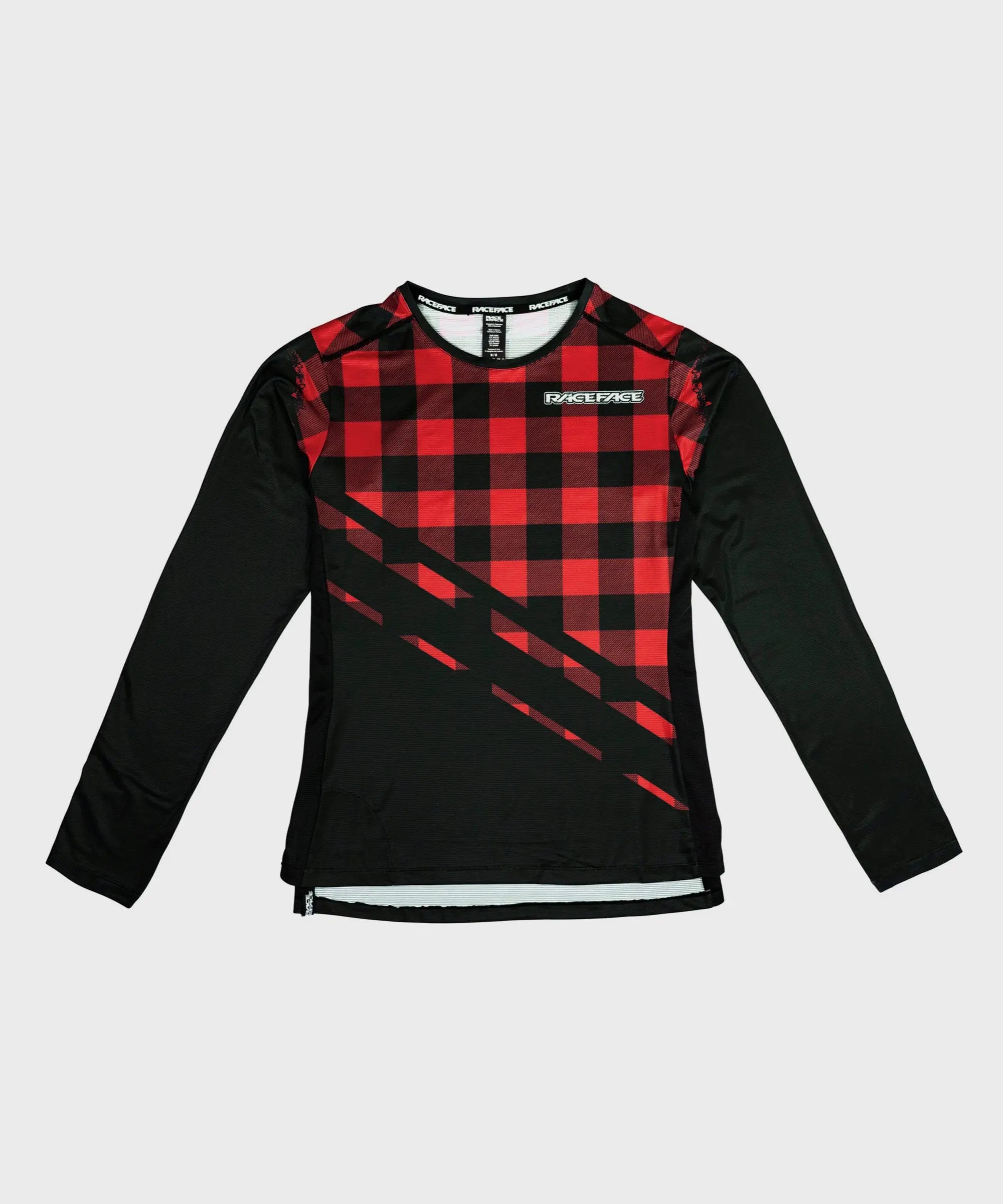 Race Face Diffuse Ladies Long Sleeves Cycle Jersey Rouge - FREE UK Shipping, FREE 365 Day Returns | Moto Central