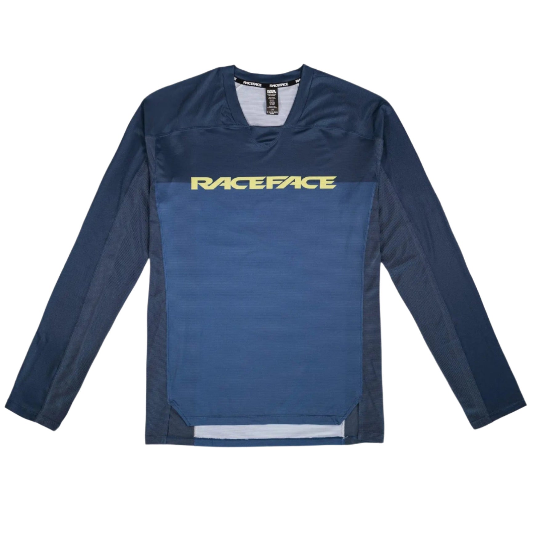Race Face Diffuse Long Sleeves Cycle Jersey Navy - FREE UK Shipping, FREE 365 Day Returns | Moto Central