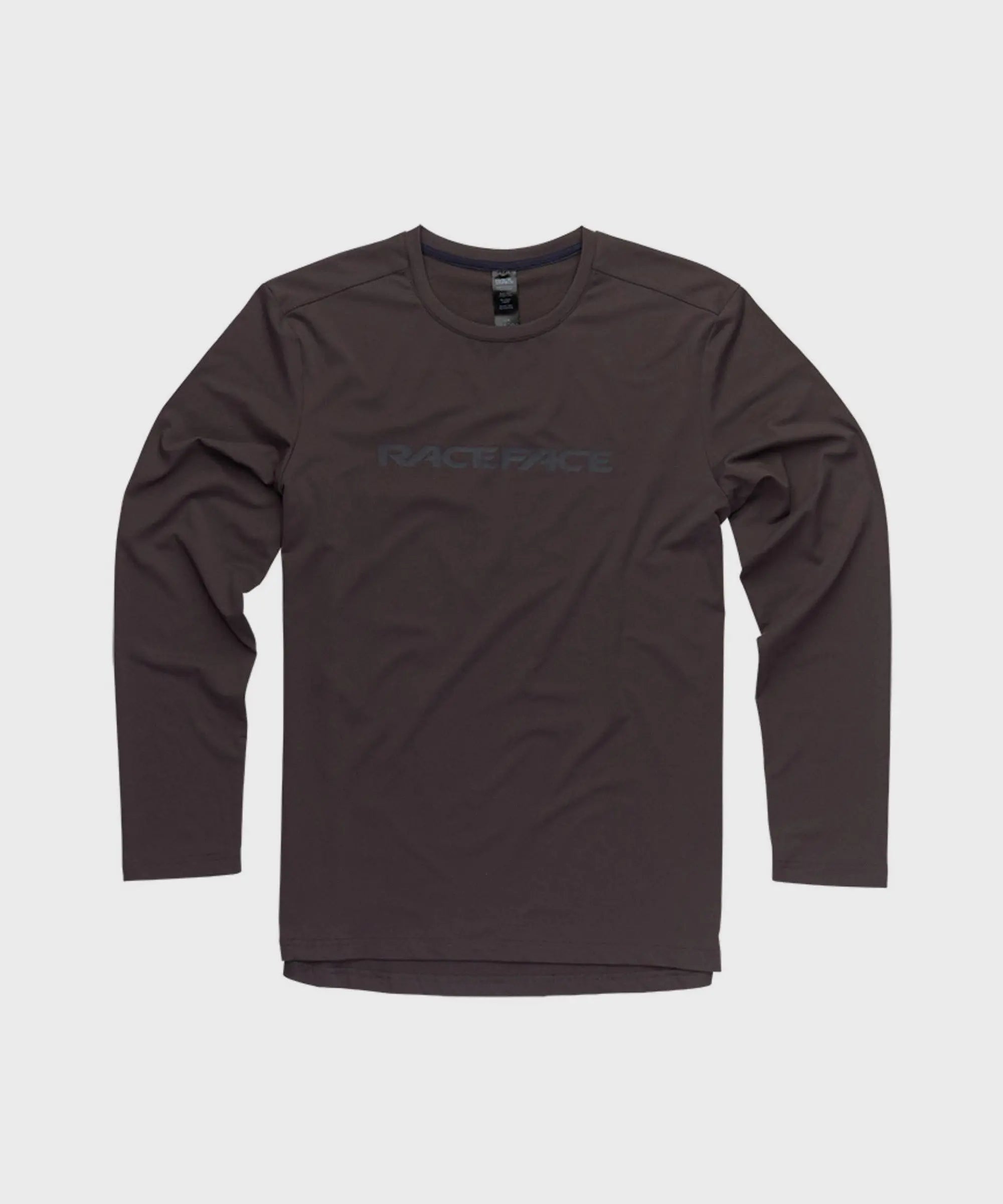Race Face Commit Long Sleeve Cycle Tech Top Charcoal - FREE UK Shipping, FREE 365 Day Returns | Moto Central