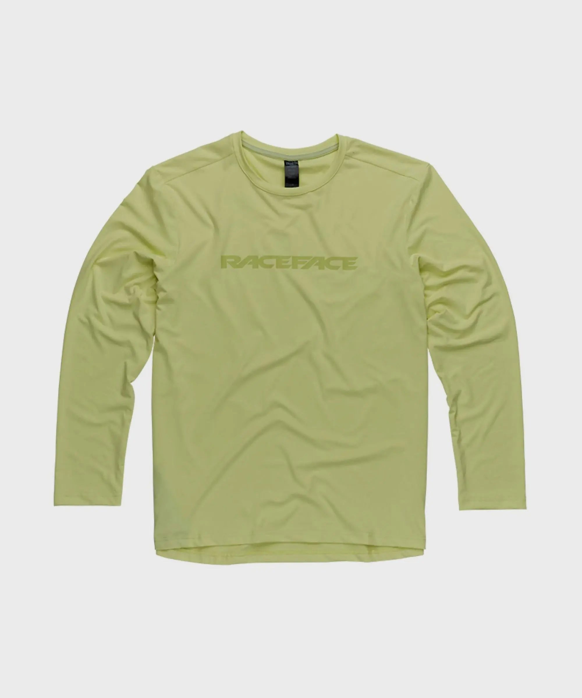 Race Face Commit Long Sleeve Cycle Tech Top Tea Green - FREE UK Shipping, FREE 365 Day Returns | Moto Central