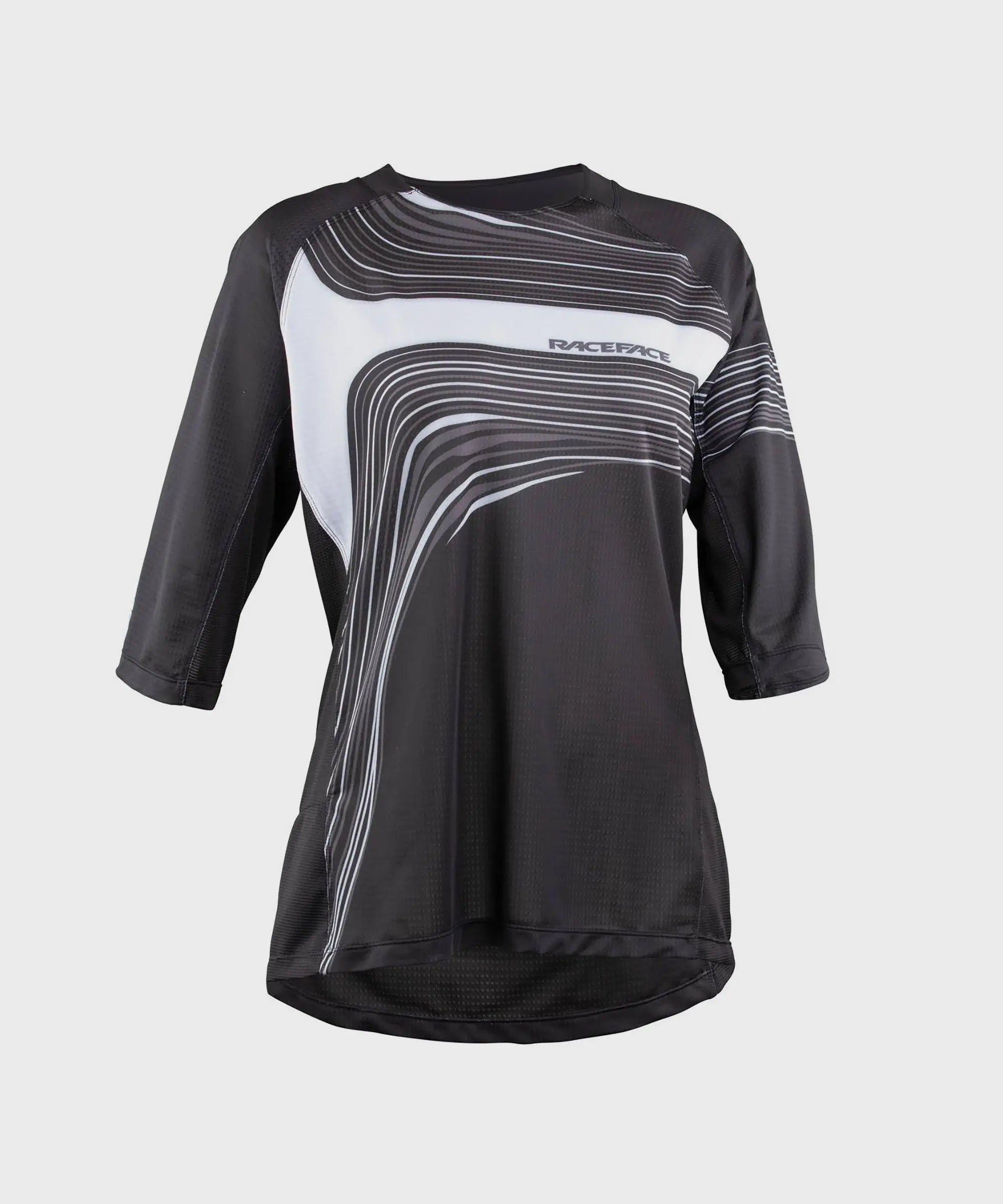 Race Face Khyber Ladies 3/4 Sleeves Cycle Jersey Concrete - FREE UK Shipping, FREE 365 Day Returns | Moto Central