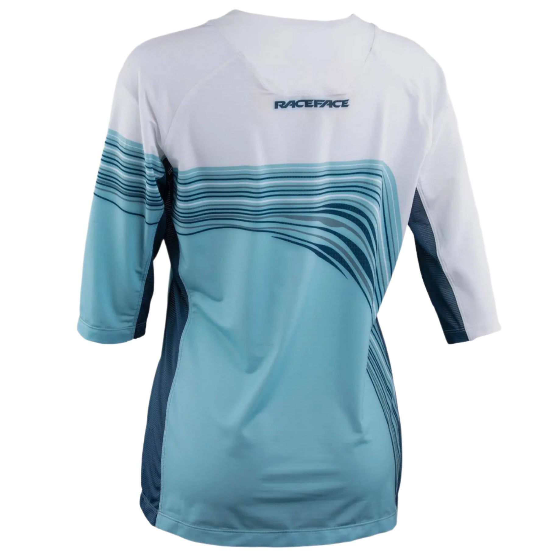 Race Face Khyber Ladies 3/4 Sleeves Cycle Jersey Sky Blue - FREE UK Shipping, FREE 365 Day Returns | Moto Central