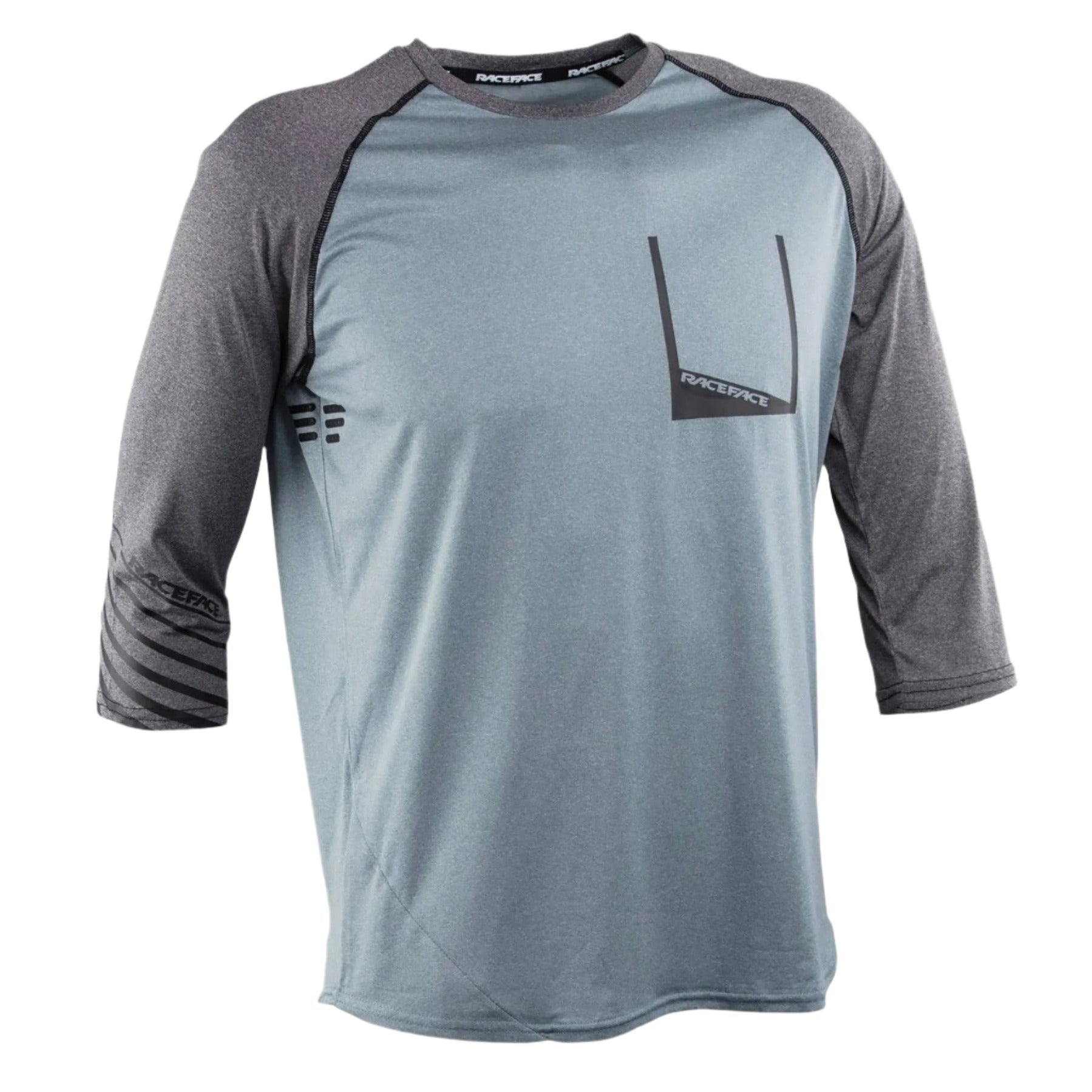 Race Face Stage 3/4 Cycle Jersey Concrete - FREE UK Shipping, FREE 365 Day Returns | Moto Central