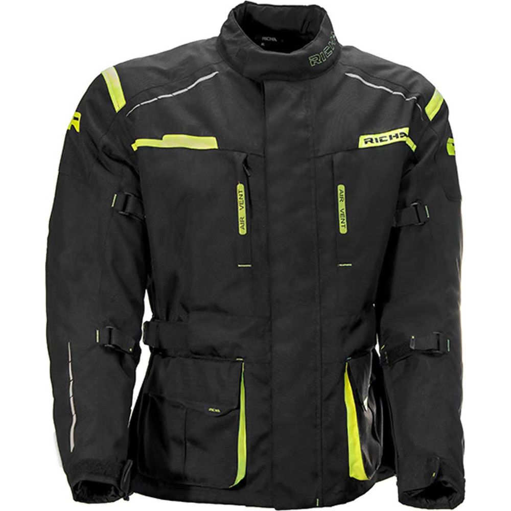 Richa Axel Textile Jacket Black / Fluo Yellow