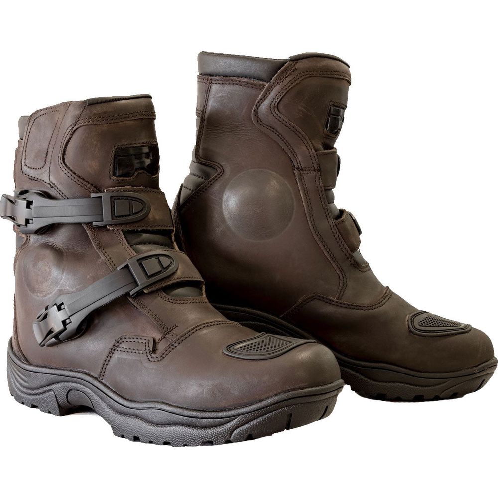 Richa Colt Leather Short Boots Brown