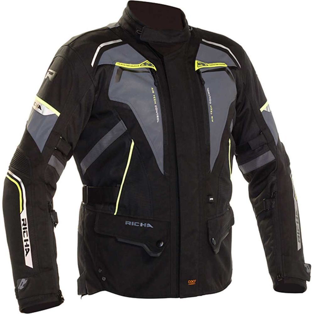 Richa Infinity 2 Flare Textile Jacket Black / Grey / Fluo Yellow
