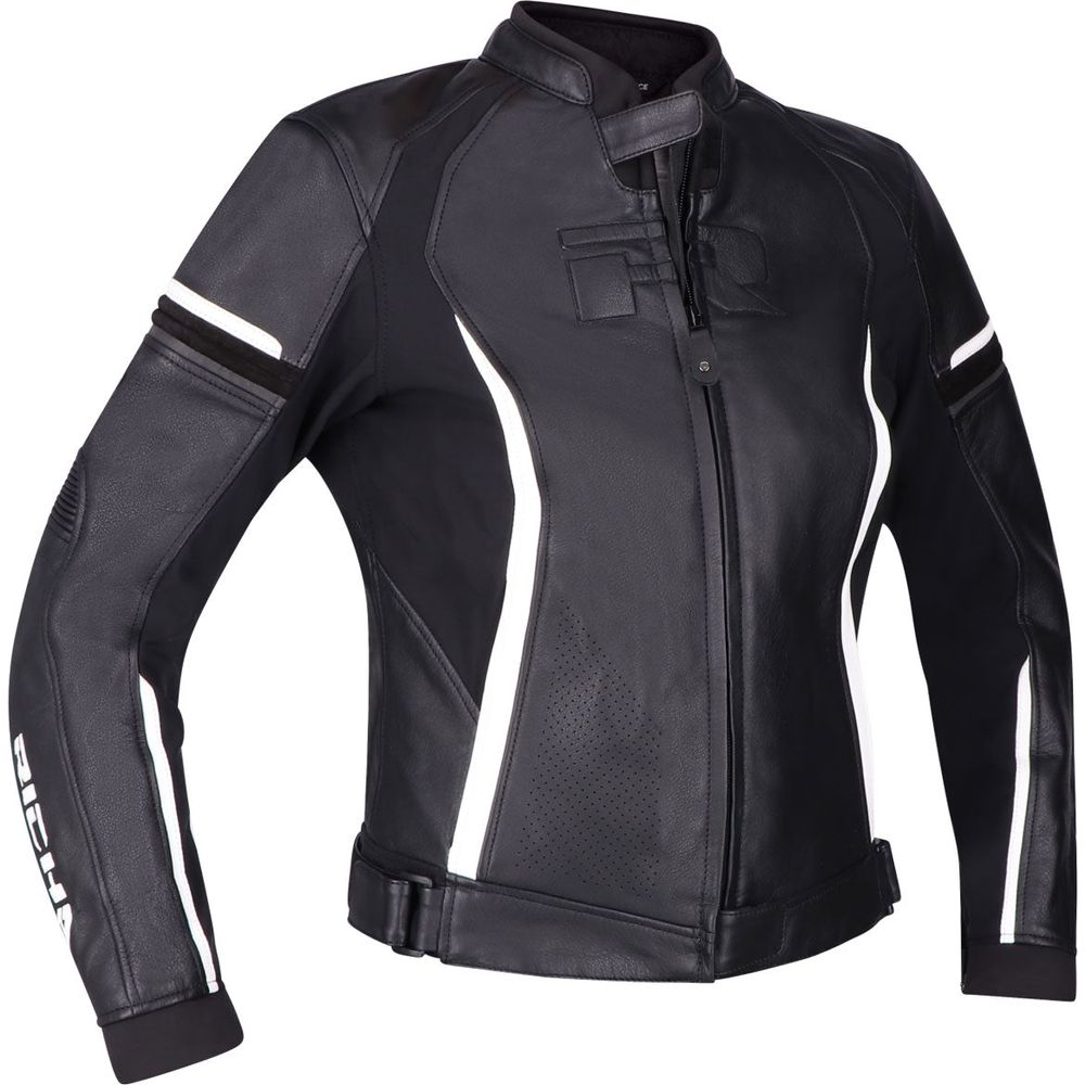Richa Laura Ladies Leather Jacket Black White