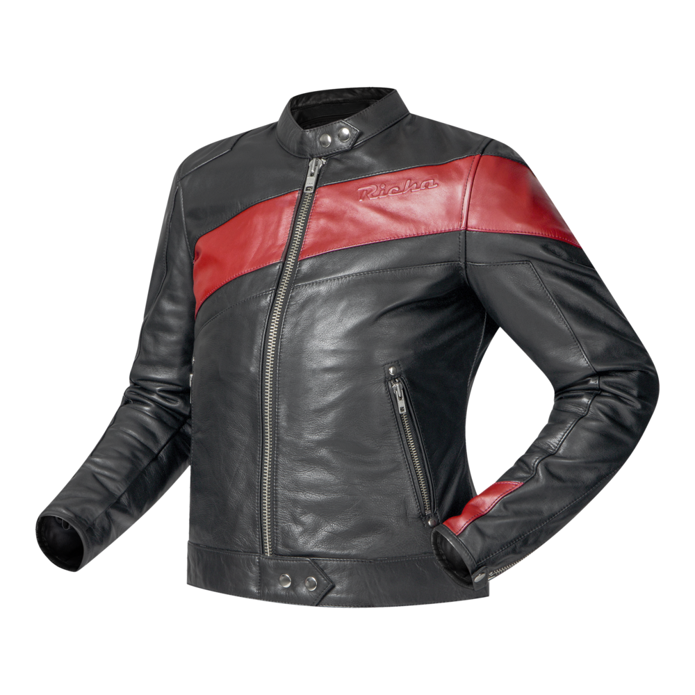 Richa Paige Leather Jacket Black / Bordeaux