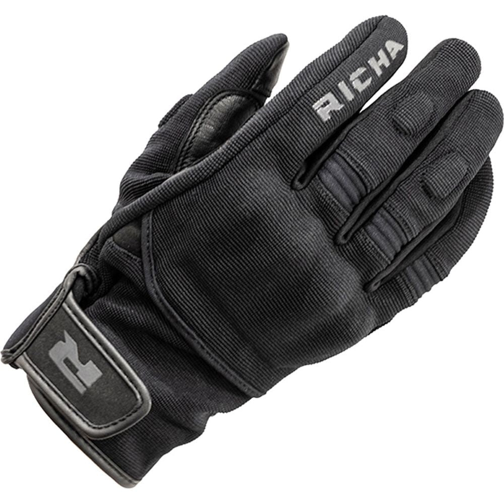 Richa Rush Textile Gloves Black  - FREE UK Delivery - Moto Central