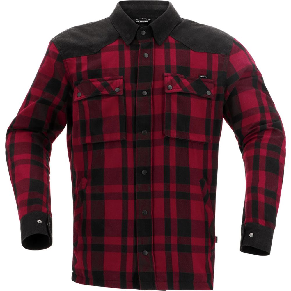 Richa Wisconsin Waterproof Protective Overshirt Black / Burgundy