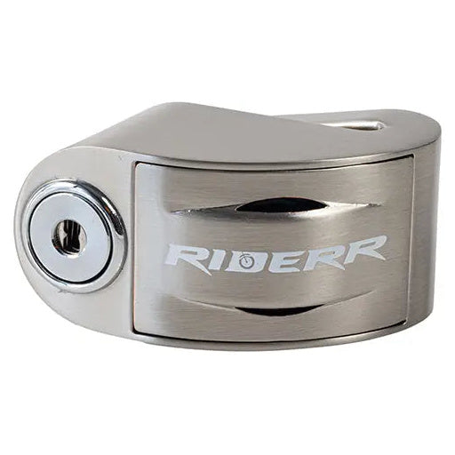 Riderr RT6 Alarm Disc Lock Silver, side product view