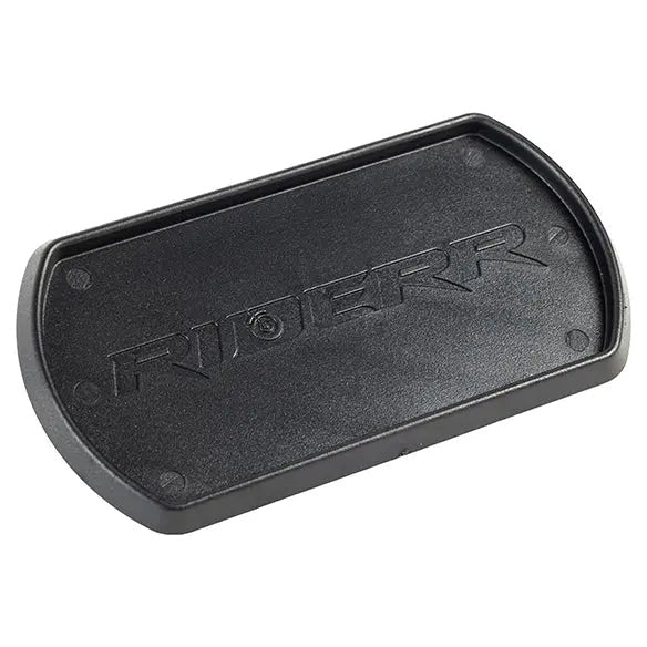 Riderr Side Stand Plate Black, front product view