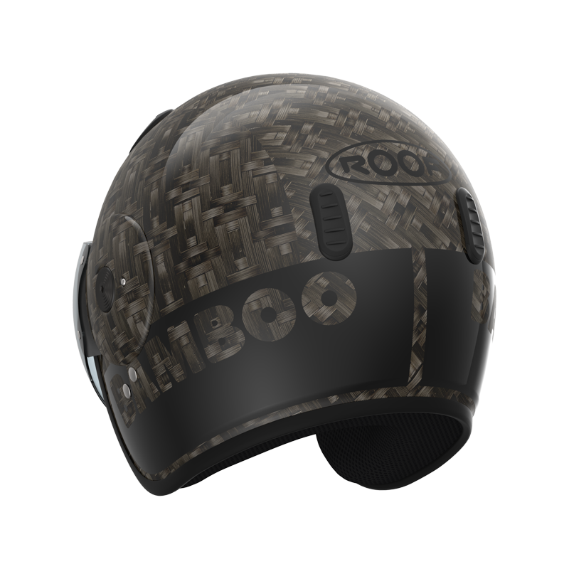 Roof RO15 Bamboo Gloss Black FREE UK Delivery, FREE 365 Day Returns | Moto Central