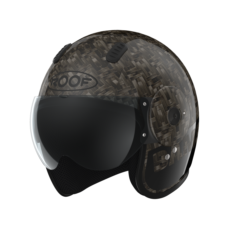 Roof RO15 Bamboo Gloss Black FREE UK Delivery, FREE 365 Day Returns | Moto Central