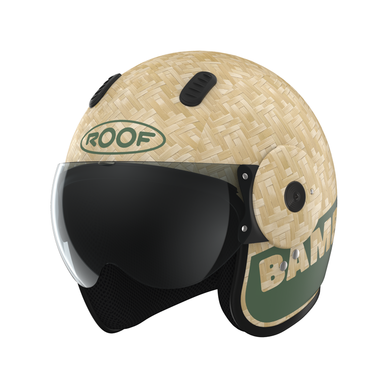 Roof RO15 Bamboo Pure Matt Khaki FREE UK Delivery, FREE 365 Day Returns | Moto Central