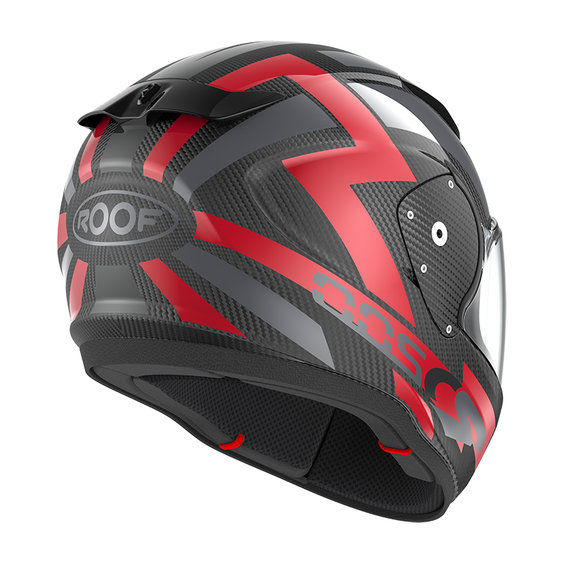 Roof RO200 Carbon Suzuka Metal Red FREE UK Delivery, FREE 365 Day Returns | Moto Central