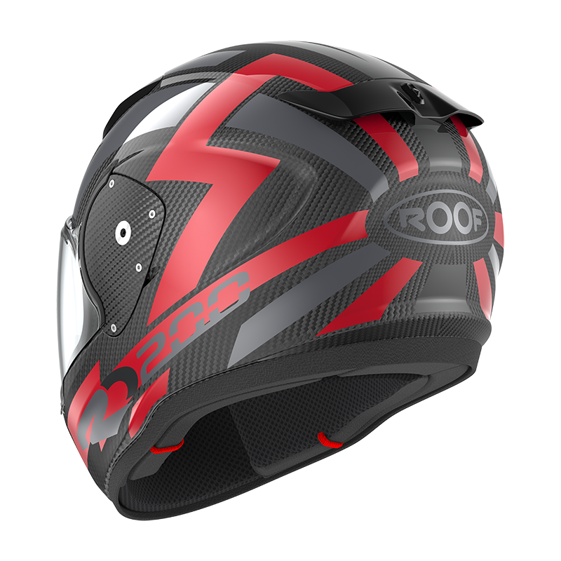 Roof RO200 Carbon Suzuka Metal Red FREE UK Delivery, FREE 365 Day Returns | Moto Central