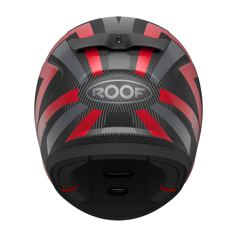 Roof RO200 Carbon Suzuka Metal Red FREE UK Delivery, FREE 365 Day Returns | Moto Central