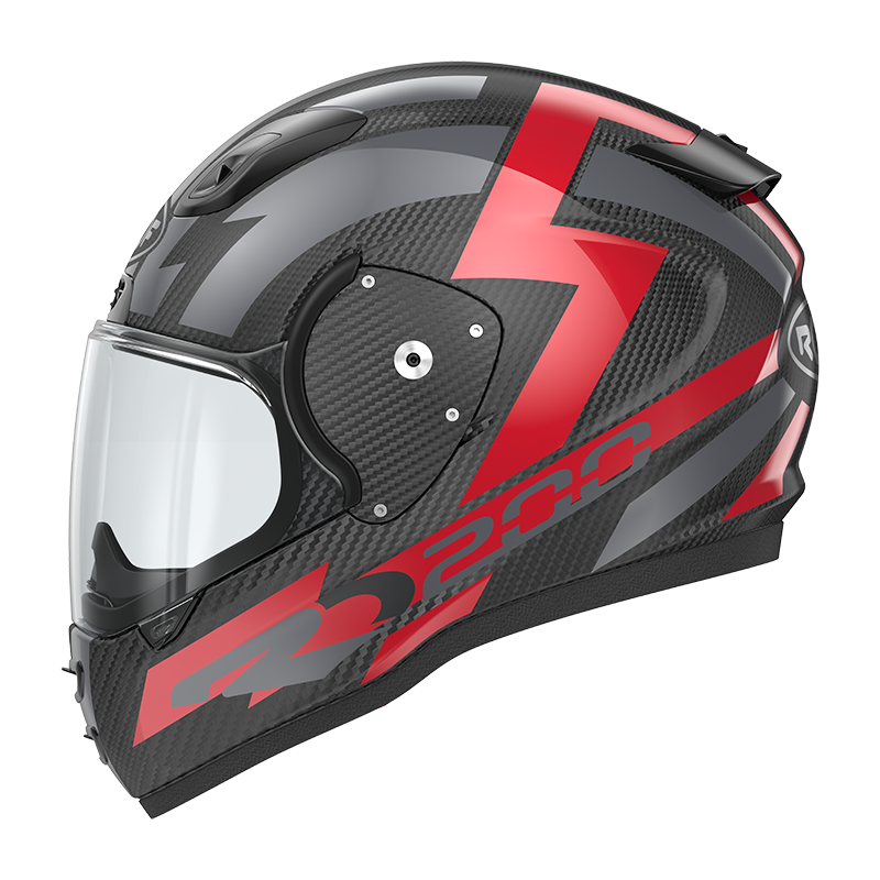 Roof RO200 Carbon Suzuka Metal Red FREE UK Delivery, FREE 365 Day Returns | Moto Central