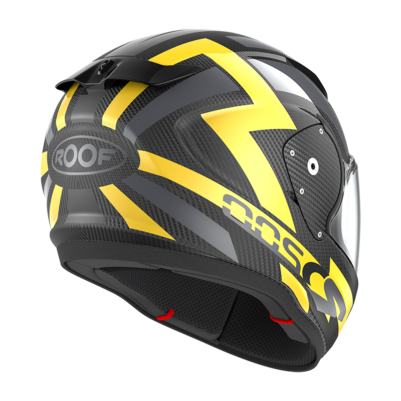 Roof RO200 Carbon Suzuka Metal Yellow FREE UK Delivery, FREE 365 Day Returns | Moto Central