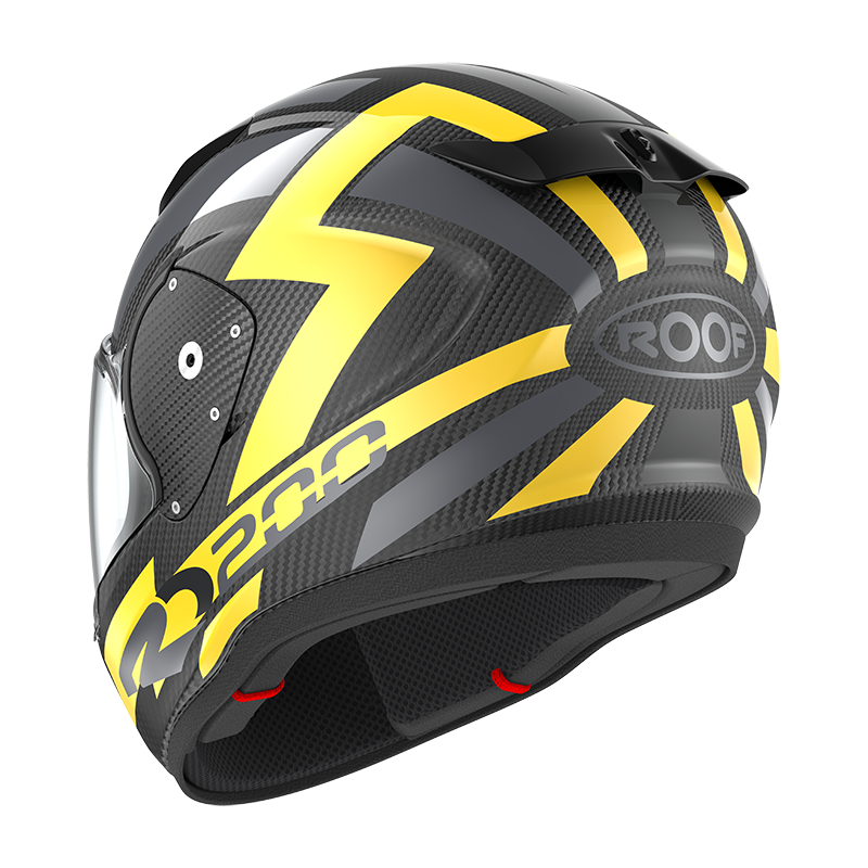 Roof RO200 Carbon Suzuka Metal Yellow FREE UK Delivery, FREE 365 Day Returns | Moto Central