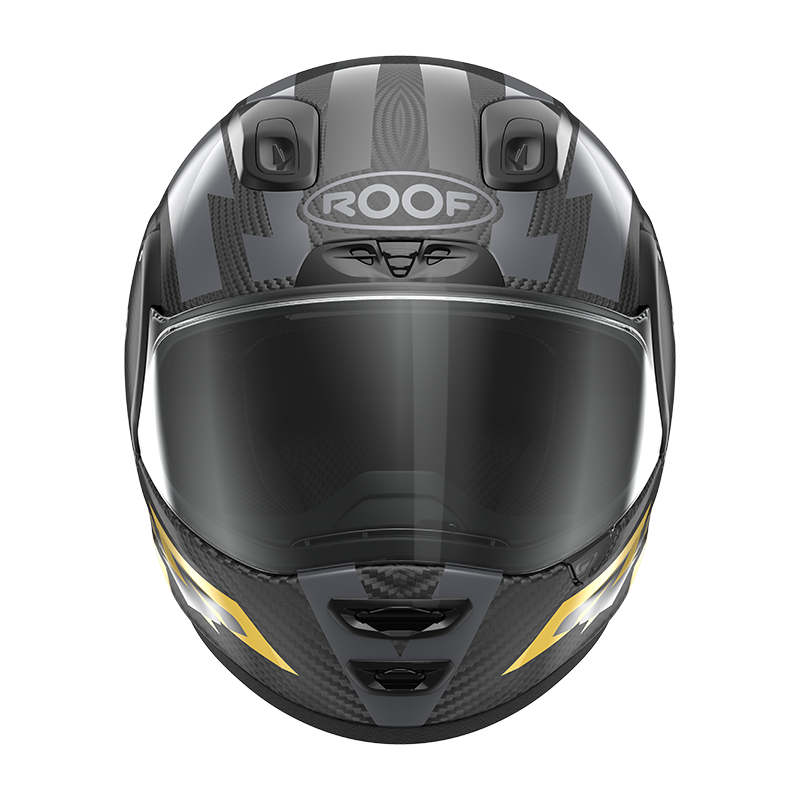 Roof RO200 Carbon Suzuka Metal Yellow FREE UK Delivery, FREE 365 Day Returns | Moto Central
