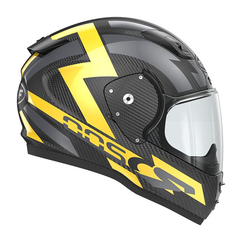 Roof RO200 Carbon Suzuka Metal Yellow FREE UK Delivery, FREE 365 Day Returns | Moto Central