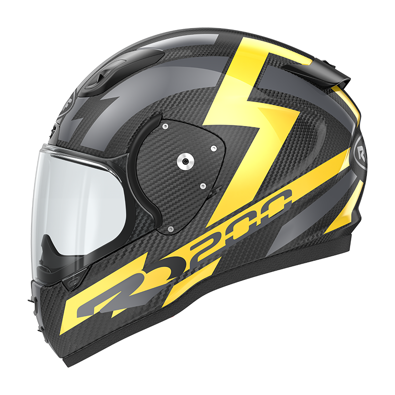 Roof RO200 Carbon Suzuka Metal Yellow FREE UK Delivery, FREE 365 Day Returns | Moto Central