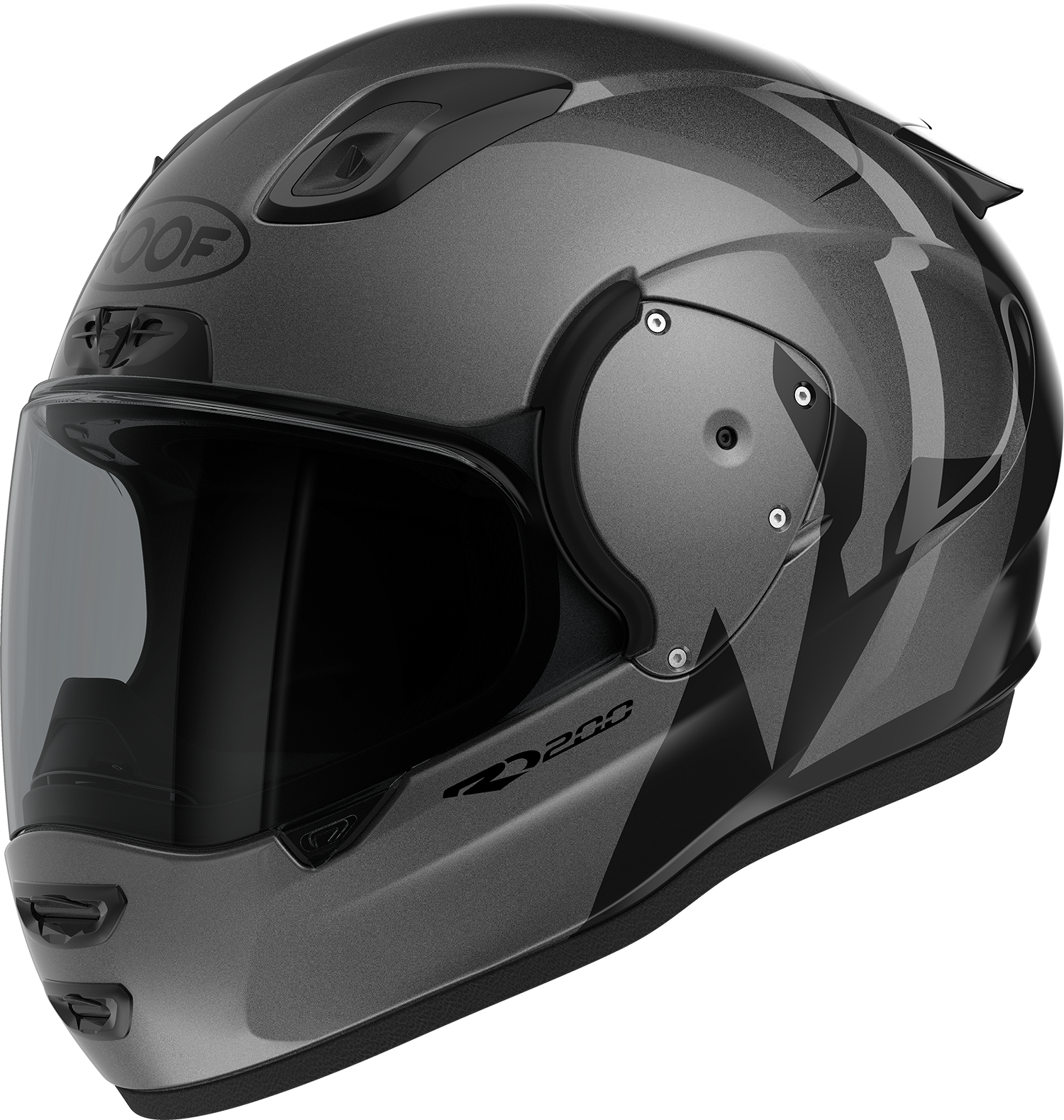 Roof RO200 Troyan Black / Steel FREE UK Delivery, FREE 365 Day Returns | Moto Central