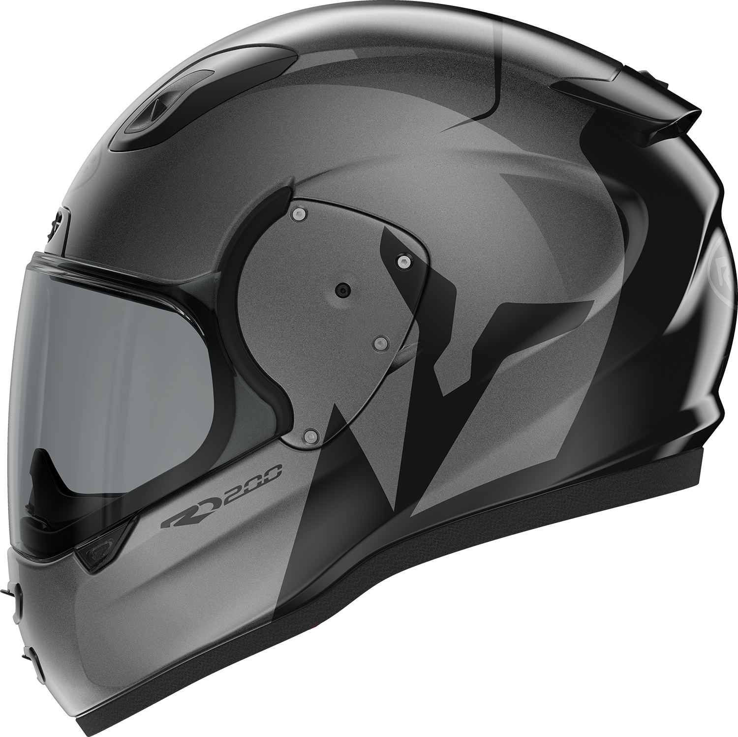 Roof RO200 Troyan Black / Steel FREE UK Delivery, FREE 365 Day Returns | Moto Central