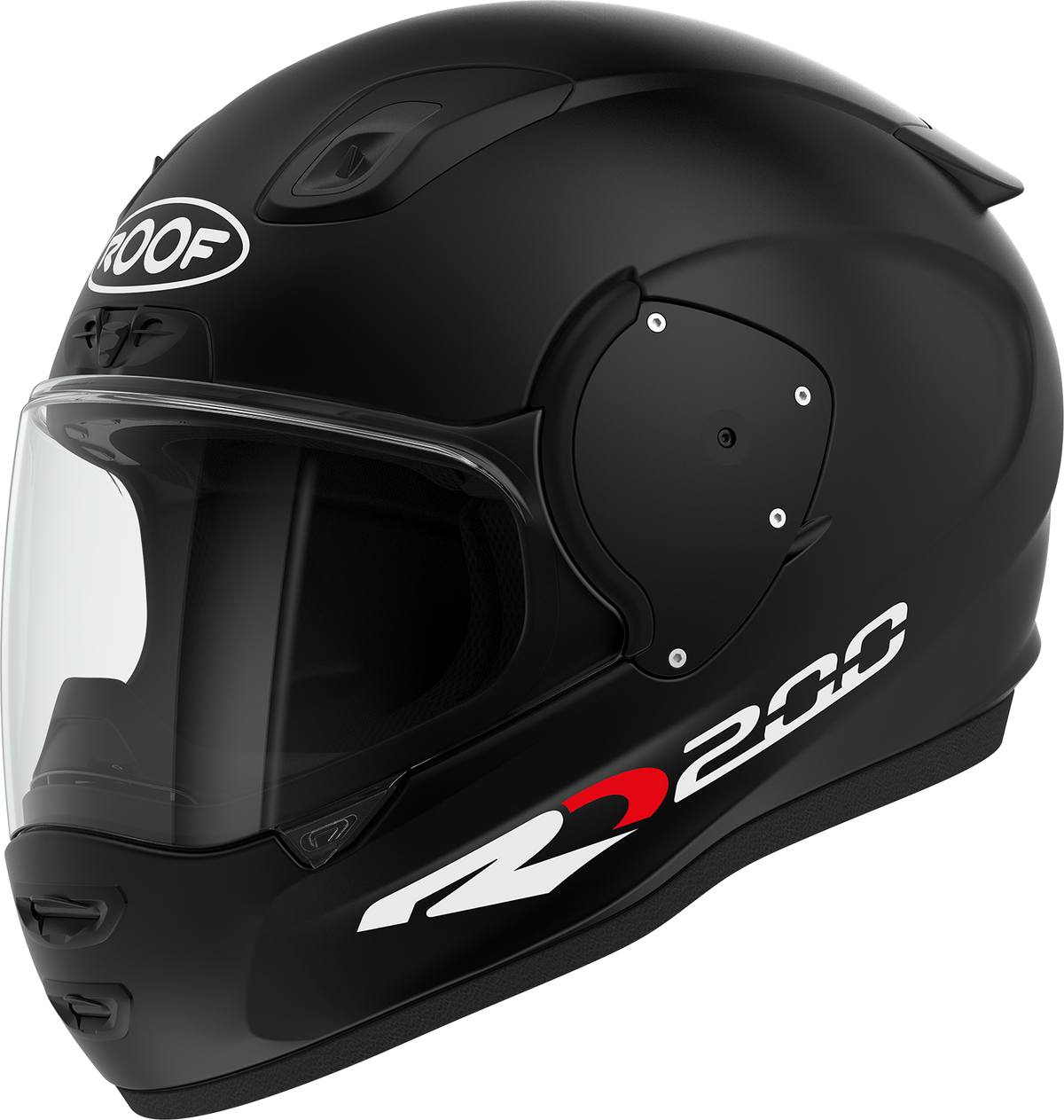Roof RO200 Matt Black front-left three-quarter view