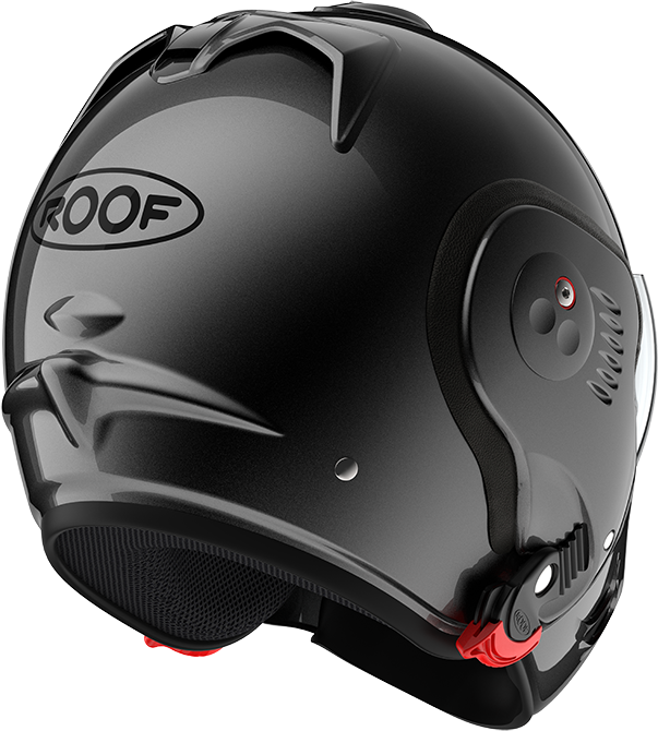 Roof RO5 Boxer Alpha Metal rear-right three-quarter view in full-face configuration