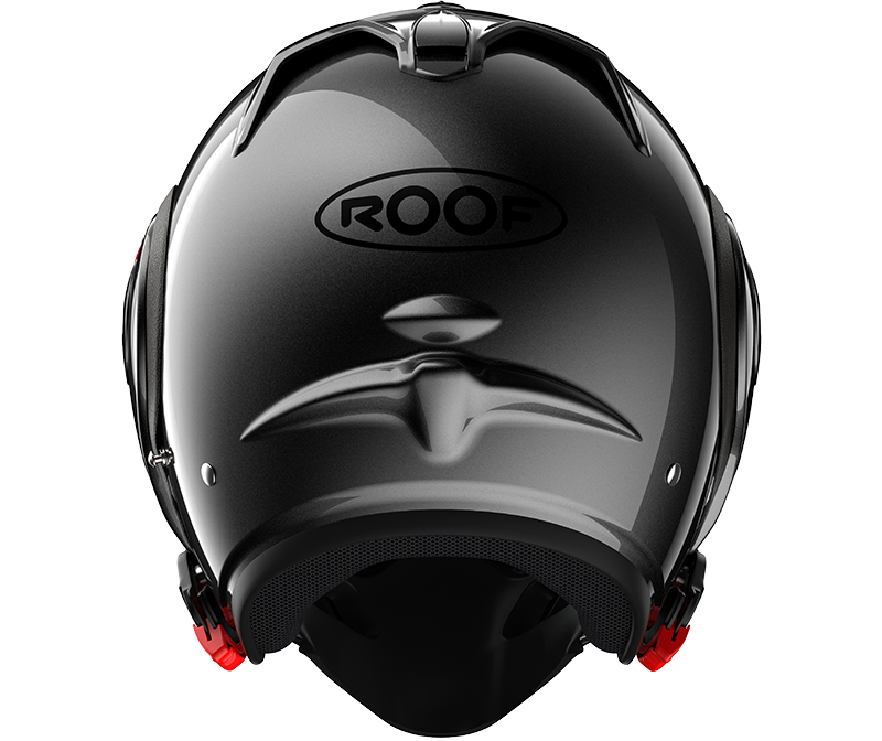 Roof RO5 Boxer Alpha Metal rear view in full-face configuration