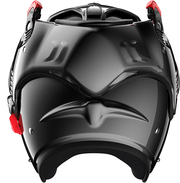 Roof RO5 Boxer Alpha Metal rear view in open-face configuration