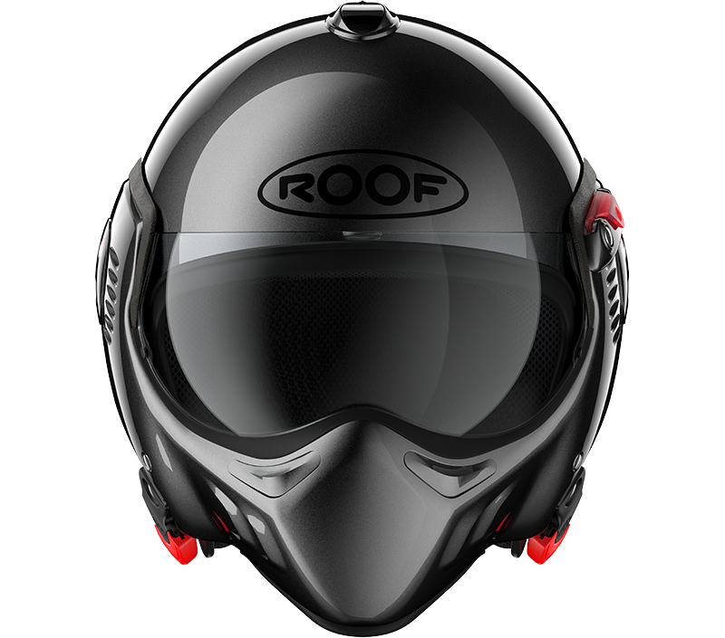 Roof RO5 Boxer Alpha Metal front view in full-face configuration