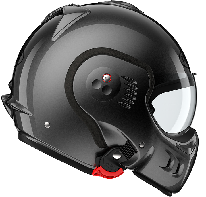 Roof RO5 Boxer Alpha Metal right-side view in full-face configuration