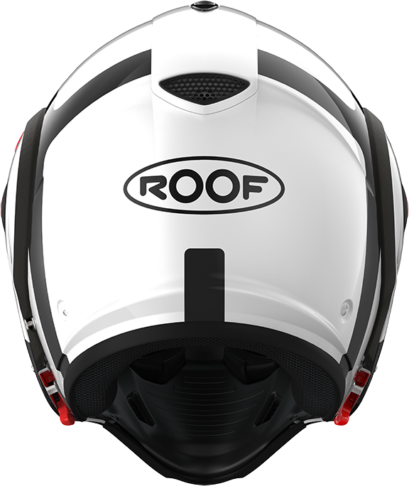 Roof RO9 Boxxer 2 Bond Black / White rear full-face view