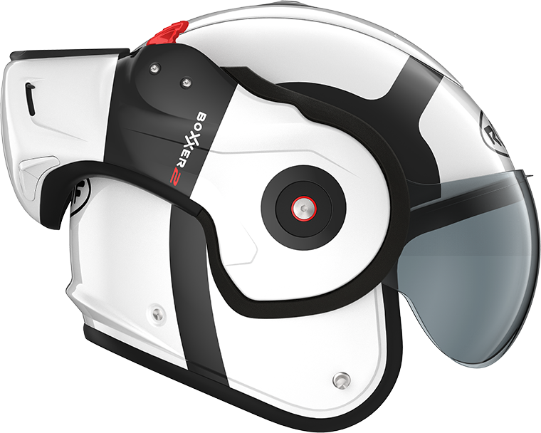 Roof RO9 Boxxer 2 Bond Black / White right-side open-face view