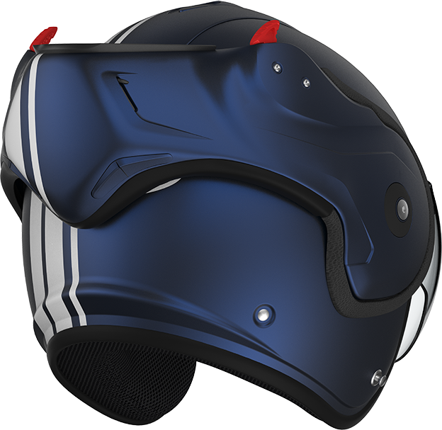 Roof RO9 Boxxer 2 Stripes Dark Blue rear-right three-quarter open-face view