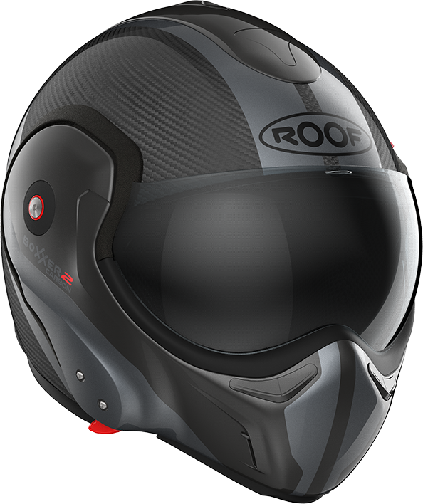 Roof RO9 Boxxer 2 Carbon Wonder / Steel front-right three-quarter full-face view