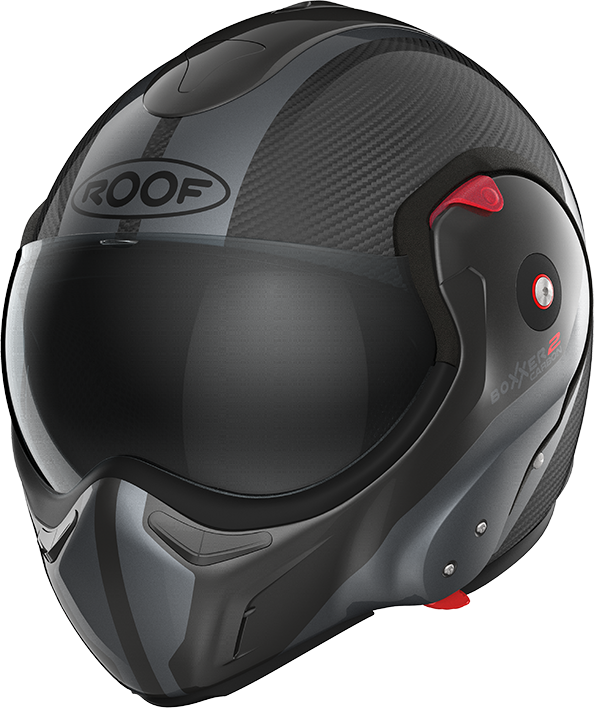 Roof RO9 Boxxer 2 Carbon Wonder / Steel front-left three-quarter full-face view