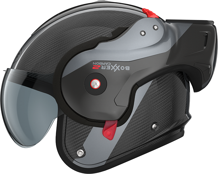 Roof RO9 Boxxer 2 Carbon Wonder / Steel FREE UK Delivery, FREE 365 Day Returns | Moto Central