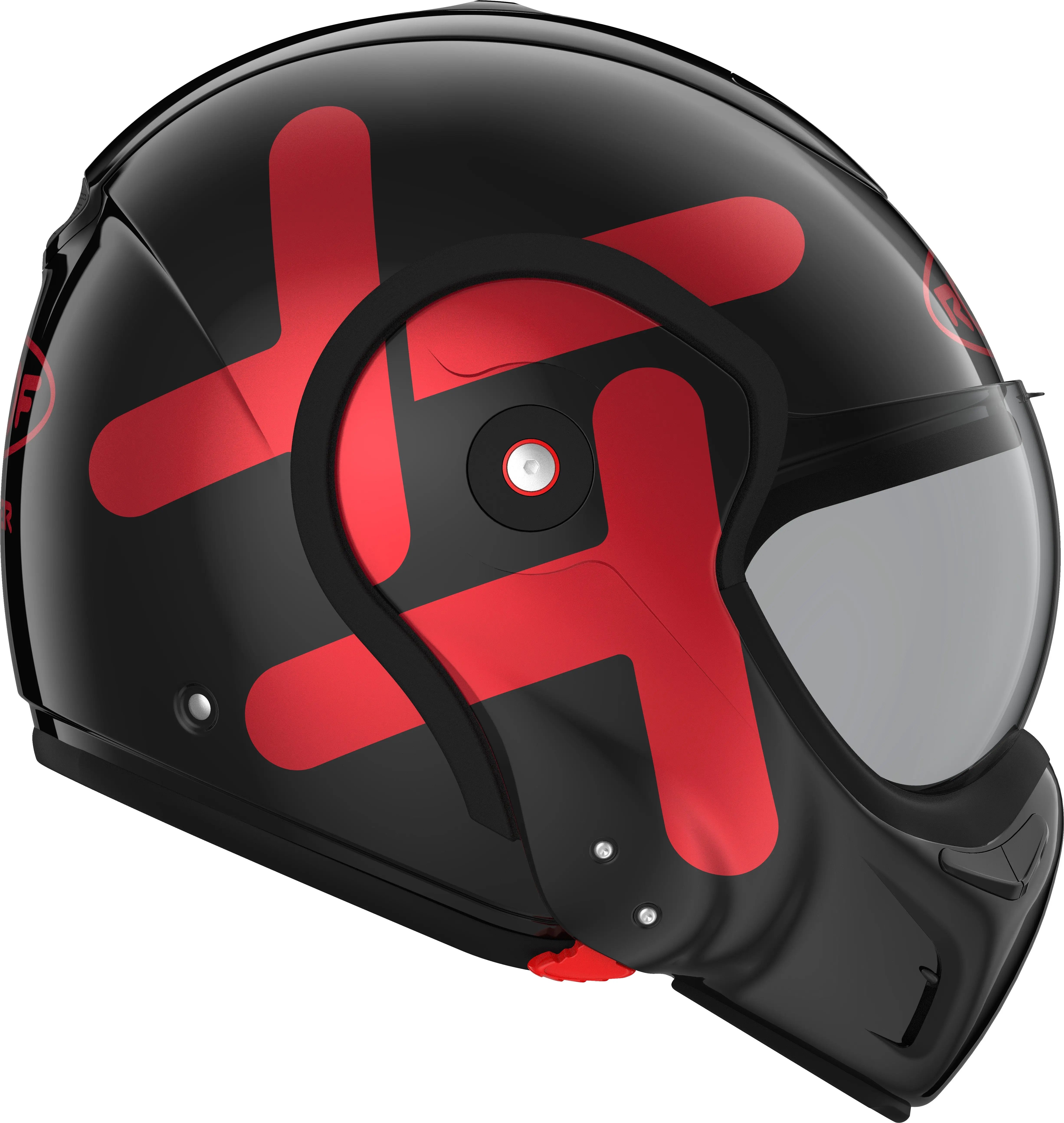 Roof RO9 Boxxer Twin Black / Red FREE UK Delivery, FREE 365 Day Returns | Moto Central