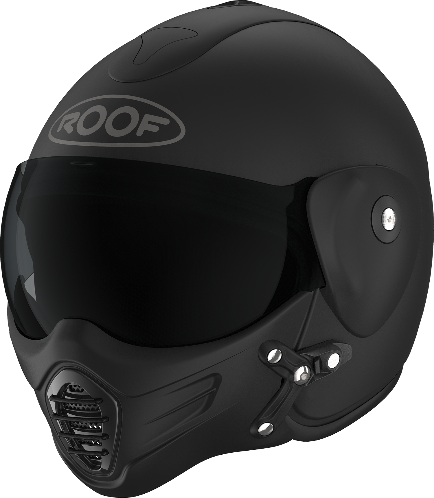 Roof RO9 Roadster Iron Matt Black / Black FREE UK Delivery, FREE 365 Day Returns | Moto Central